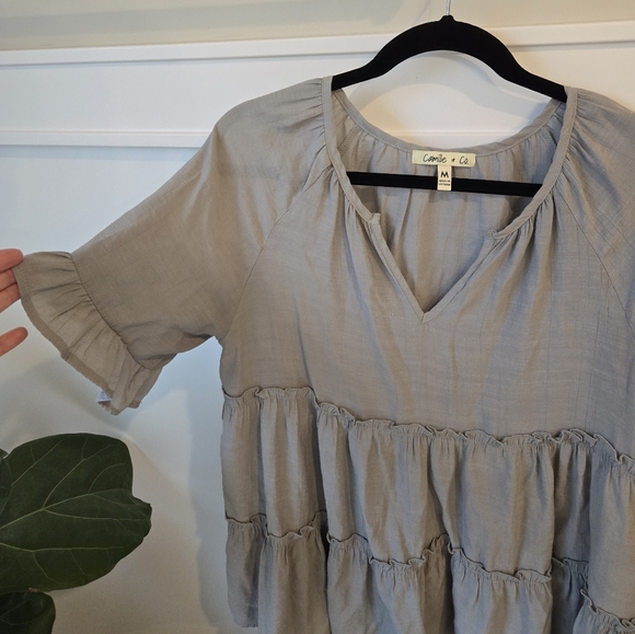 Camille & Co Grey Blouse - Picture 3 of 4